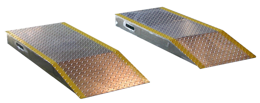 Aluminum Wheel Raiser Ramp | Dual Tire | 24"W x 9"H | 24,000 lb Capacity